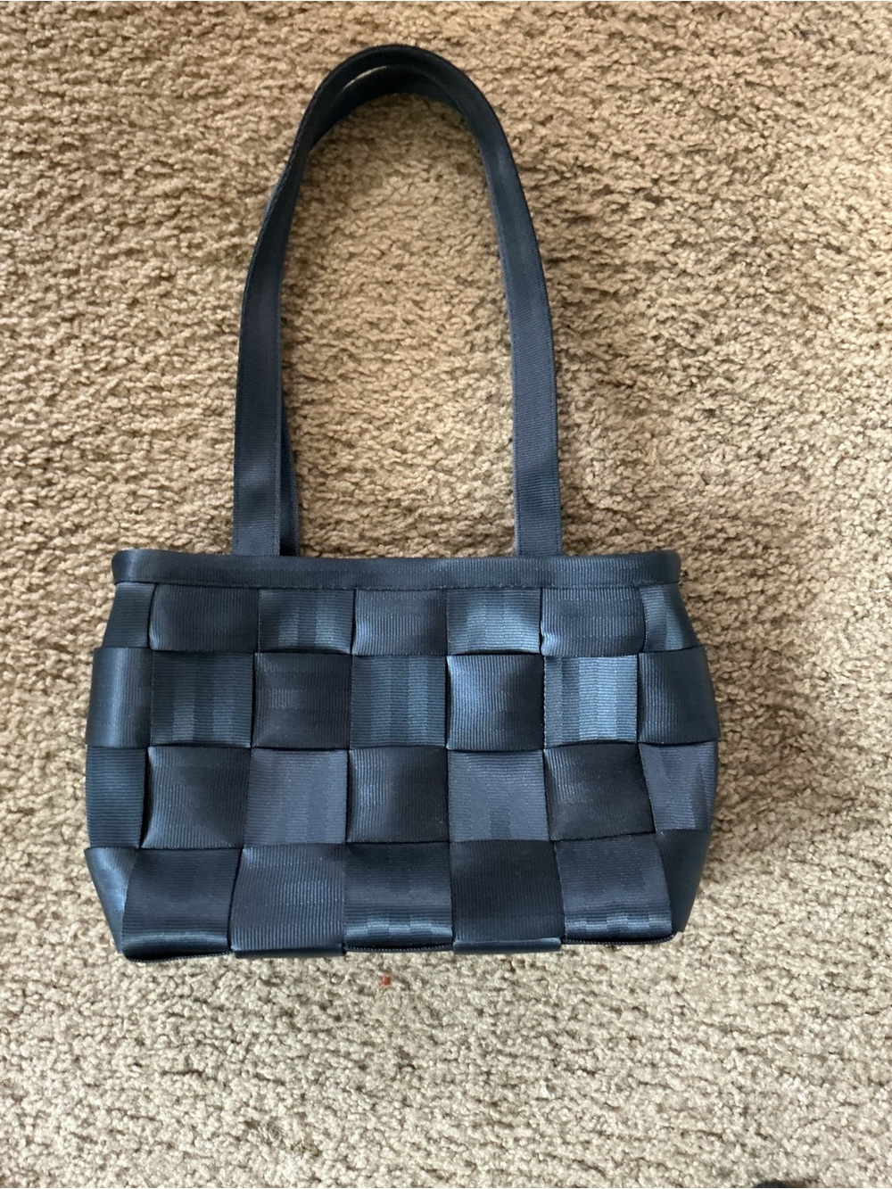 Harveys Black Woven Shoulder Bag